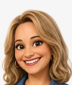 Mrs. Lopez, a smiling teacher in a denim jacket